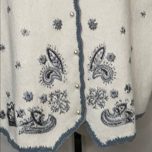 Winter snowflake sweater vest XL NWT - Picture 5 of 10
